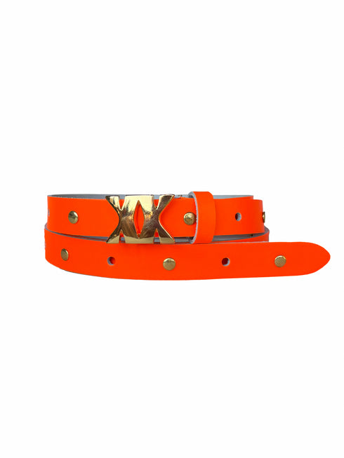 Gürtel Leder PBK Goldnieten